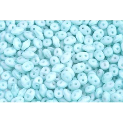 Matubo Superduo 2.5x5mm Silk Blue Opal Matte 84110 | Glass Beads