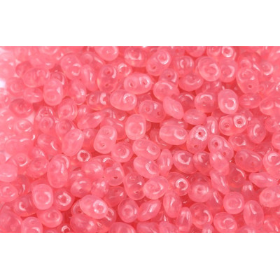 Matubo Superduo Beads Opal Rose 71010 | 2.5x5mm 2-Hole Czech Glass