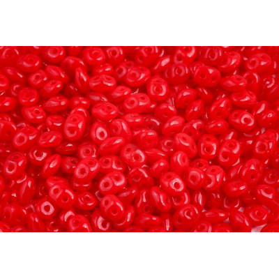 Matubo Superduo 2.5x5mm Orange Red 91250 | Czech Glass Beads