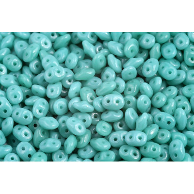 Matubo Superduo Turquoise Green 63130 | 2.5x5mm Czech Glass Beads