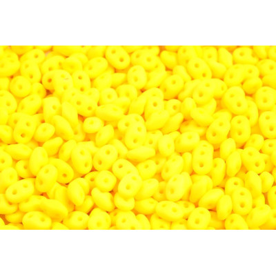Matubo Superduo Beads 2.5x5mm Lemon Yellow Matte 83120/84110