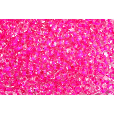 Matubo Superduo 2.5x5mm Crystal Pink Lined 00030/44877 | Czech Beads