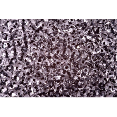 Matubo Superduo Perlen 2.5x5mm Crystal Jet Lined 00030/44849