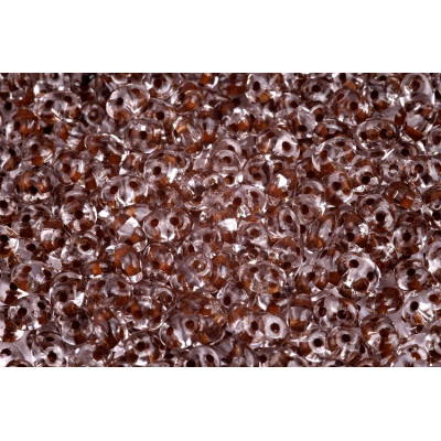 Matubo Superduo 2.5x5mm Crystal Brown Lined 00030/44817 | Glass Beads