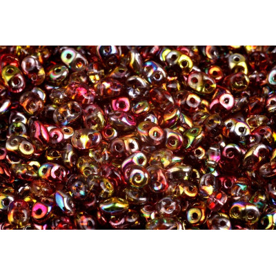 Matubo Superduo Magic Red Yellow 00030/95600 | 2.5x5mm Czech Beads