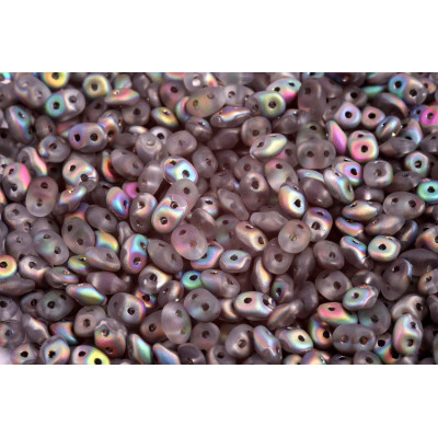 Matubo Superduo 2.5x5mm Crystal Vitrail Matte 00030/28171 | Czech