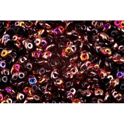 Matubo SuperDuo 2.5x5mm Jet Sliperit 23980/29500 | Czech Glass Beads