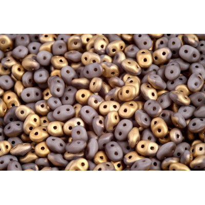 Matubo Superduo Opaque Grey Fool's Gold 43020/26471 | 2.5x5mm