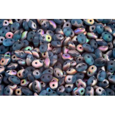 Matubo Superduo Aquamarine Vitrail Matte 60020/28171 | Czech Beads