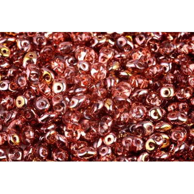Matubo Superduo Beads Rosaline Capri Gold 70120/27101 | Czech Glass