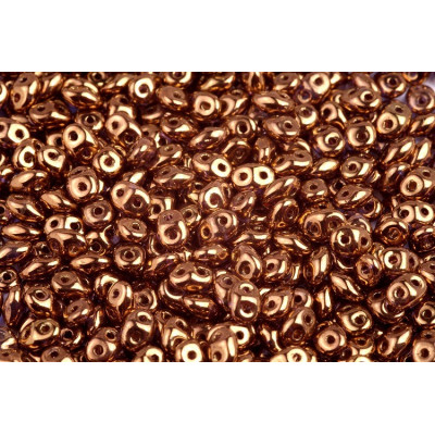 Matubo Superduo Czech Glass Beads Crystal Gold Bronze 90215