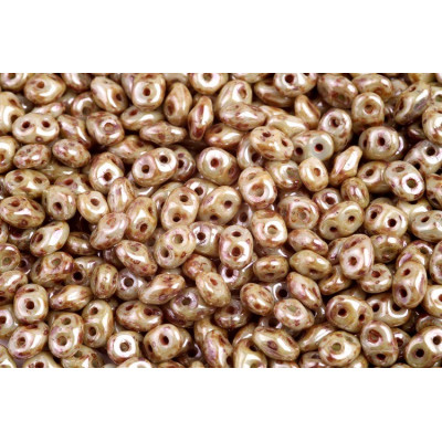 Matubo SuperDuo 2.5x5mm Chalk Green Glaze 03000/65455 | Czech Beads