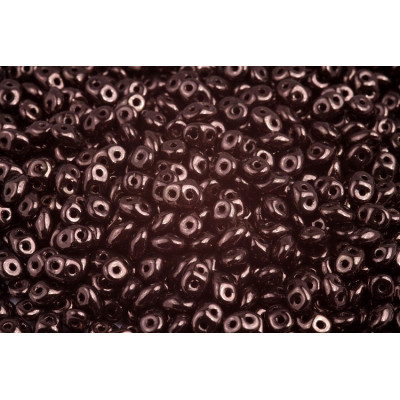 Matubo Superduo Jet Copper 23980/14435 2.5x5mm | Czech Glass Beads