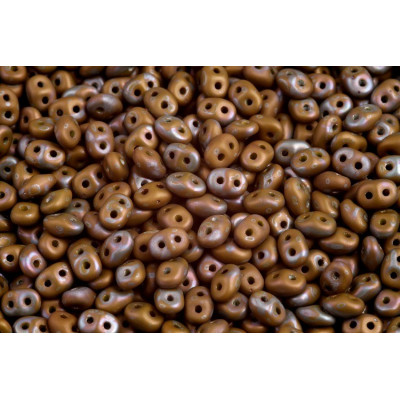 Matubo Superduo 2.5x5mm Green Nebula Matte 53410/85001 | Czech Beads