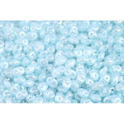 Matubo Superduo Aqua White Luster 61000/14400 | Czech Glass Beads