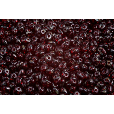 Matubo Superduo Beads Dark Ruby Travertine 90080/86805 | 2.5x5mm