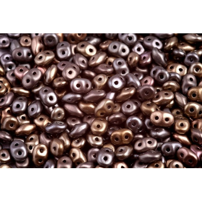 Matubo Superduo Crystal Grey Rainbow 00030/01670 | 2-Hole Beads