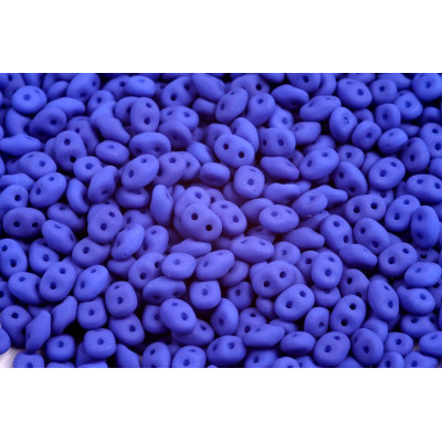 Matubo Superduo Alabaster Blue Neon 02010/25126 | 2-Hole Czech Beads