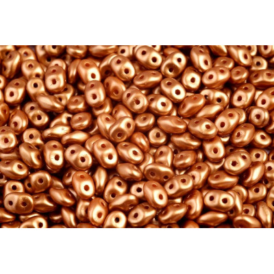 Matubo Superduo Beads 2.5x5mm Pastel Amber 02010/25003 | Czech Glass