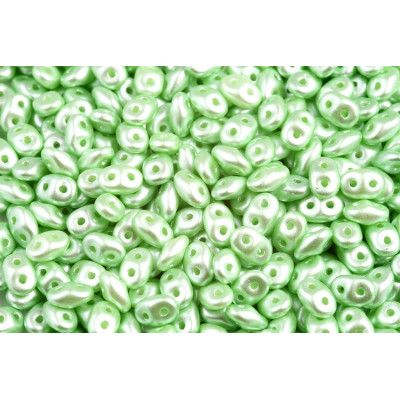 Matubo Superduo Pastel Light Peridot 02010/25023 | 2.5x5mm Czech Beads