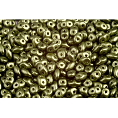 Matubo Superduo 2.5x5mm Pastel Olivine 02010/25034 | Czech Glass Beads