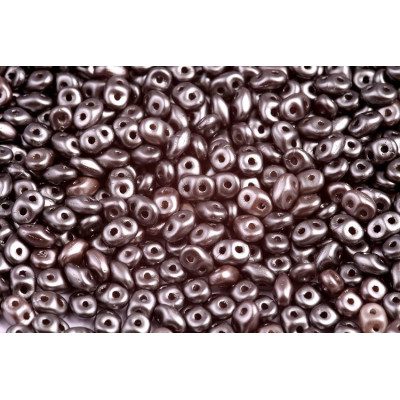 Matubo Superduo Pastel Grey 02010/25035 2.5x5mm Czech Glass Beads