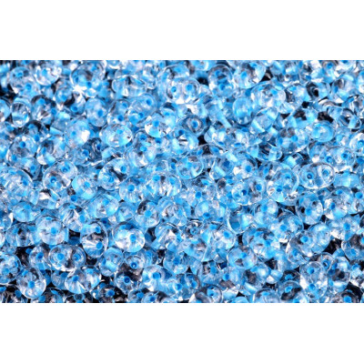 Matubo Superduo Neon Blue Lined Crystal 00030/44530 | 2-Hole Beads