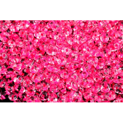 Matubo Superduo 2.5x5mm Neon Pink Lined Crystal 00030/44570