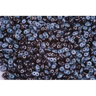 Matubo SuperDuo Duets Black Blue Luster DU0503849-14464 | 2.5 x 5mm