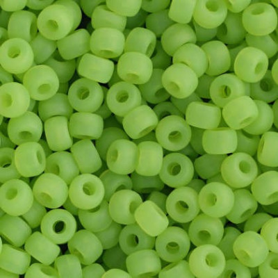 Matubo Round 8/0 Seed Beads Opal Green Mat 51010/84110 | Glass Beads