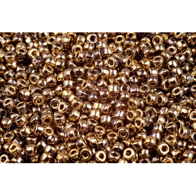 Matubo Round 8/0 Crystal Full Amber 26440 | Czech Glass Seed Beads