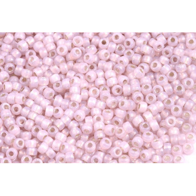 Matubo Round 8/0 Pink Opal Silver Lined 71200-81800 | Czech Beads