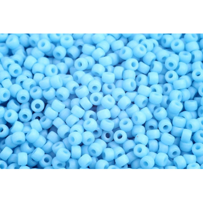 Matubo Round 8/0 Czech Seed Beads Turquoise Blue Mat 63030/84110
