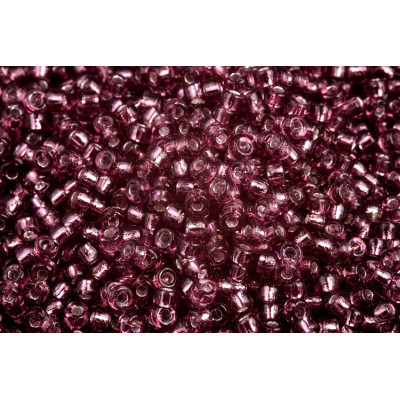 Matubo 8/0 Amethyst Silver Lined Czech Beads 20060/81800