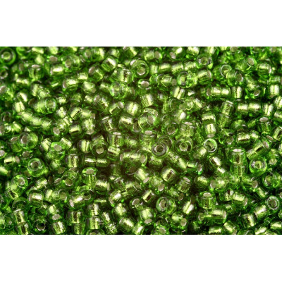 Matubo™ Round 8/0 Seed Beads Chrysolite Silver Lined 81800
