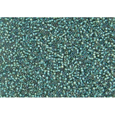 TOHO Round 15/0 Seed Beads Teal Lined Rainbow 264 | Japanese Glass