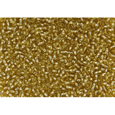 TOHO Round 15/0 Silver-Lined Lt Topaz 22 | Japanese Seed Beads