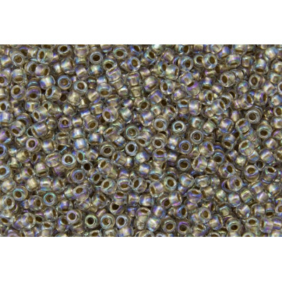 TOHO Round 15/0 Gold-Lined Rainbow Crystal 994 | Japanese Beads