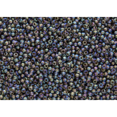 TOHO Round 15/0 Gold-Lined Rainbow Black Diamond 999 | Seed Beads