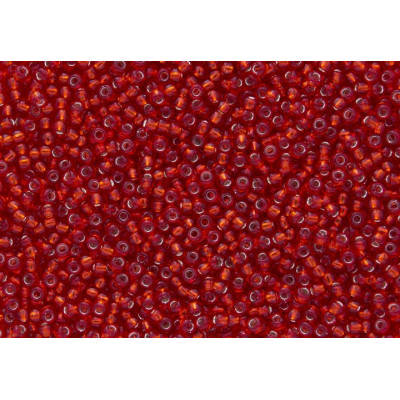 TOHO Round 15/0 Silver-Lined Lt Siam Ruby 25 | Japanese Beads