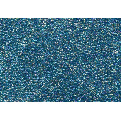 TOHO Round 15/0 Seed Beads Trans-Rainbow Teal 167BD | Glass Beads