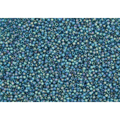 TOHO Round 15/0 Seed Beads Trans-Rainbow-Frosted Teal 167BDF