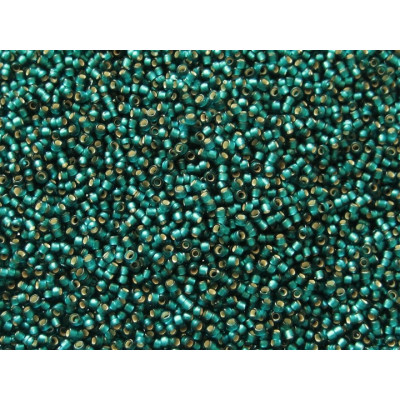 TOHO Round 15/0 Silver-Lined Frosted Teal 27BDF | Japanese Seed Beads
