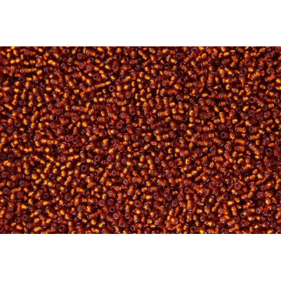 TOHO Round 15/0 Silver-Lined Burnt Orange 2208 | Japanese Beads