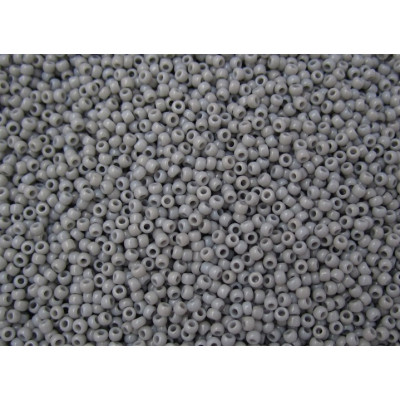 TOHO Round 15/0 Seed Beads Opaque Gray 53 | Japanese Glass Beads