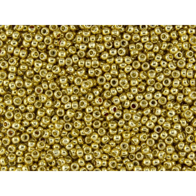 TOHO Round 15/0 Galvanized Starlight 557 | Gold Japanese Beads