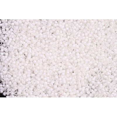 TOHO Round 15/0 Inside Color Crystal White 981 | Japanese Seed Beads