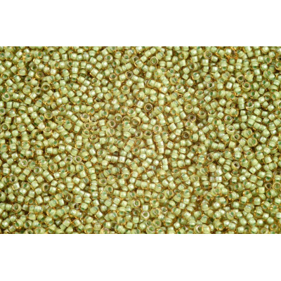 TOHO Round 15/0 Seed Beads Jonquil Mint Lined 945 | Japanese Glass