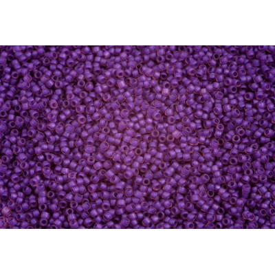 TOHO Round 15/0 Purple Lined Amethyst Matte 928FM | Japanese Beads