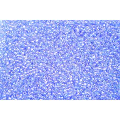 TOHO Round 15/0 Beads Transparent Rainbow Lt Sapphire 168 | 5g